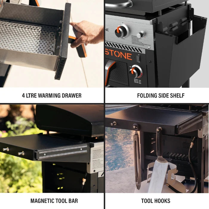 Griddle Plus 28in 2 Drawer Air Fryer Griddle